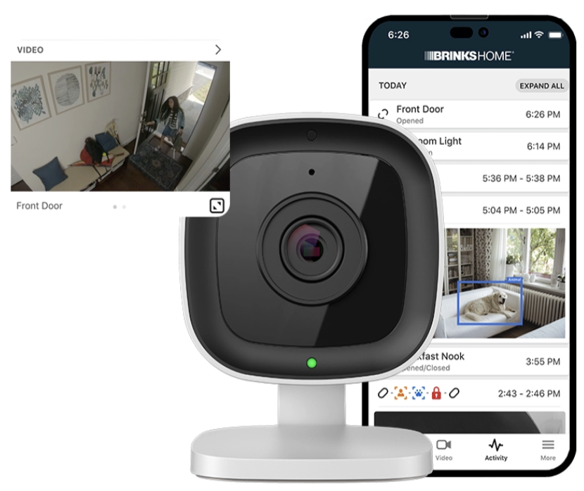 Brinks Home Security System - Touchscreen Panel and Sensors